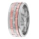 Delia 8mm Wide Handmade Wedding Bands