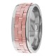 Delia 8mm Wide Handmade Wedding Bands