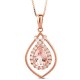 Pear Morganite & Diamond Accent Pendant Morganite 0.56 Ctw, Diamond 0.19 Ctw.