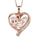 Mix Shapes Morganite & Diamond Accent Pendant Morganite 0.88 Ctw, Diamond 0.18 Ctw.