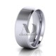 Traditional Beveled Edge Wedding Bands