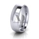 Traditional Dome Double Milgrain Wedding Band