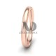 Traditional Dome Double Milgrain Wedding Band