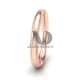 Traditional Dome Double Milgrain Wedding Band