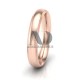 Traditional Dome Double Milgrain Wedding Band