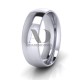 Dome Milgrain Wedding Bands