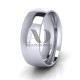 Dome Milgrain Wedding Bands