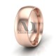 Dome Milgrain Wedding Bands