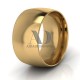 Dome Milgrain Wedding Bands