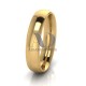 Dome Milgrain Wedding Bands