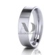 Solid Flat Milgrain Wedding Rings