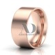 Solid Flat Milgrain Wedding Rings