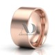 Solid Flat Milgrain Wedding Rings