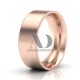 Solid Flat Milgrain Wedding Rings