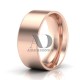 Solid Flat Milgrain Wedding Rings