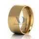 Solid Flat Milgrain Wedding Rings