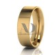 Solid Flat Milgrain Wedding Rings