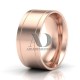 Solid Flat Park Ave Wedding Rings