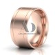 Solid Flat Park Ave Wedding Rings