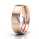 Solid Flat Park Ave Wedding Rings