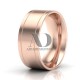 Solid Flat Park Ave Wedding Rings