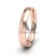 Solid Knife Edge Milgrain Wedding Bands