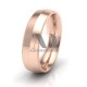 Solid Knife Edge Milgrain Wedding Bands