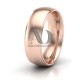 Solid Dome Step Wedding Band 