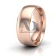 Solid Dome Step Wedding Band 