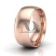 Solid Dome Step Wedding Band 