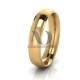 Solid Dome Step Wedding Band 