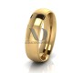 Solid Dome Step Wedding Band 