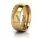 Solid Dome Step Wedding Band 